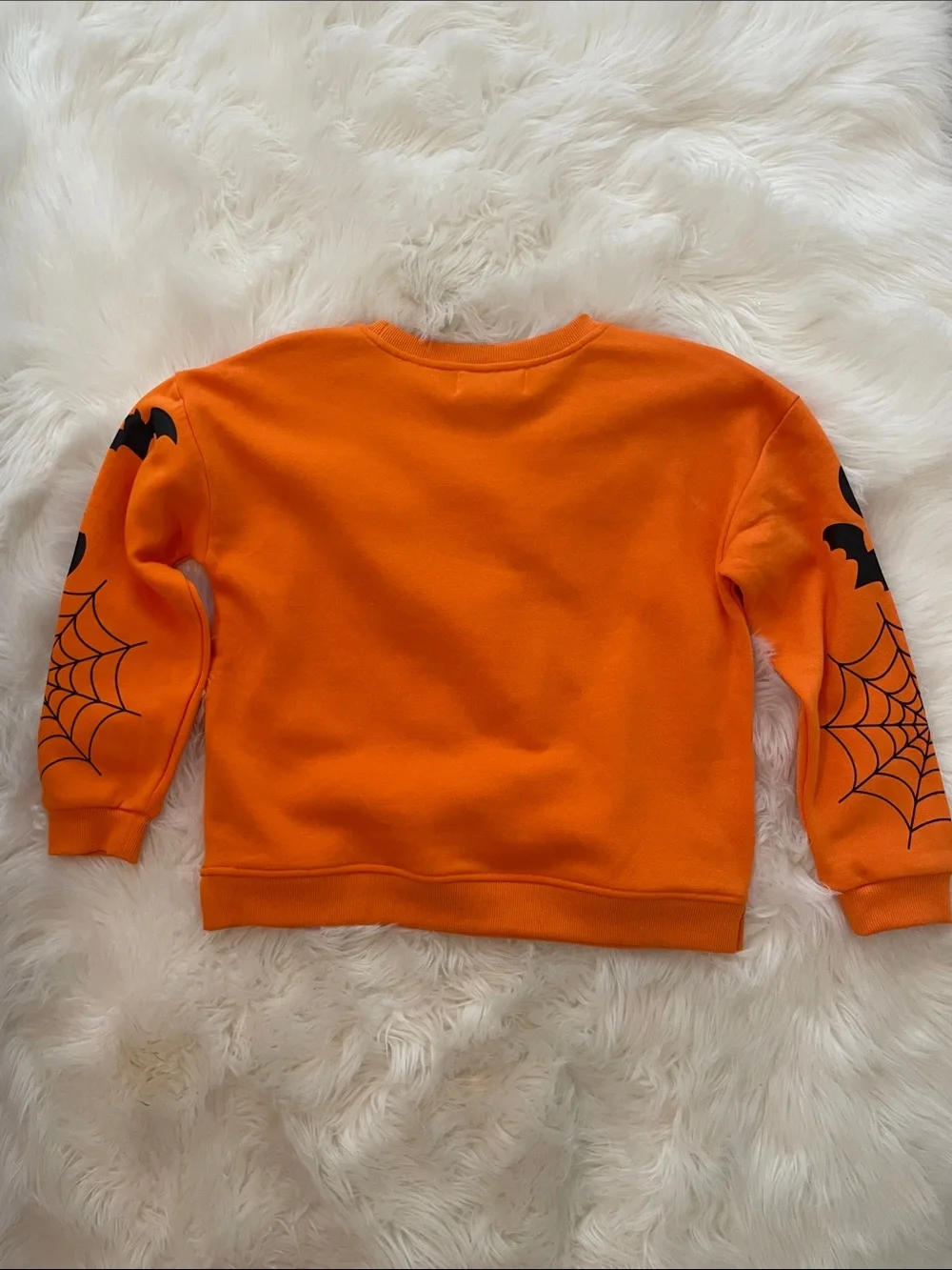 Peanuts Kids Orange Halloween Sweatshirt with Snoopy & Friends